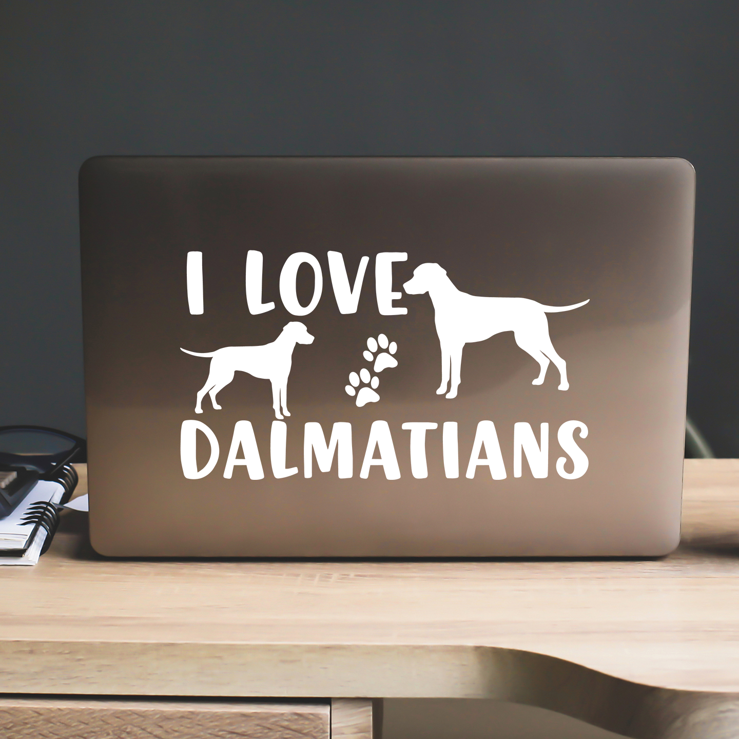 I Love Dalmatians Sticker