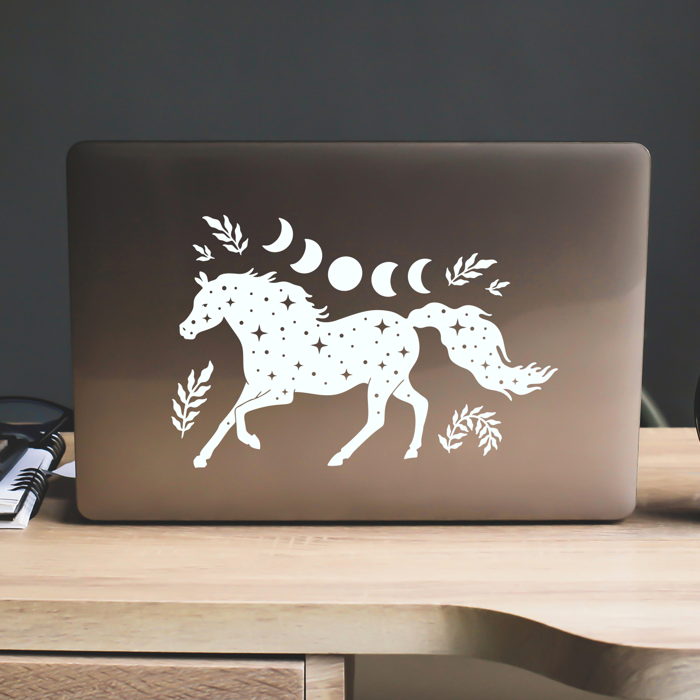 Moon Phases Horse Sticker