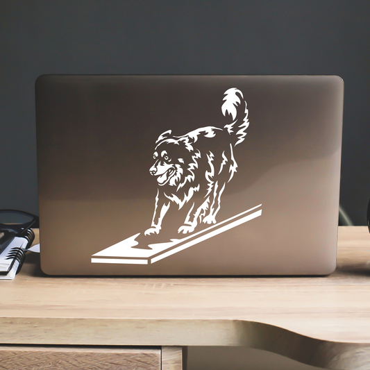 Australian Shepherd At Agility Sticker