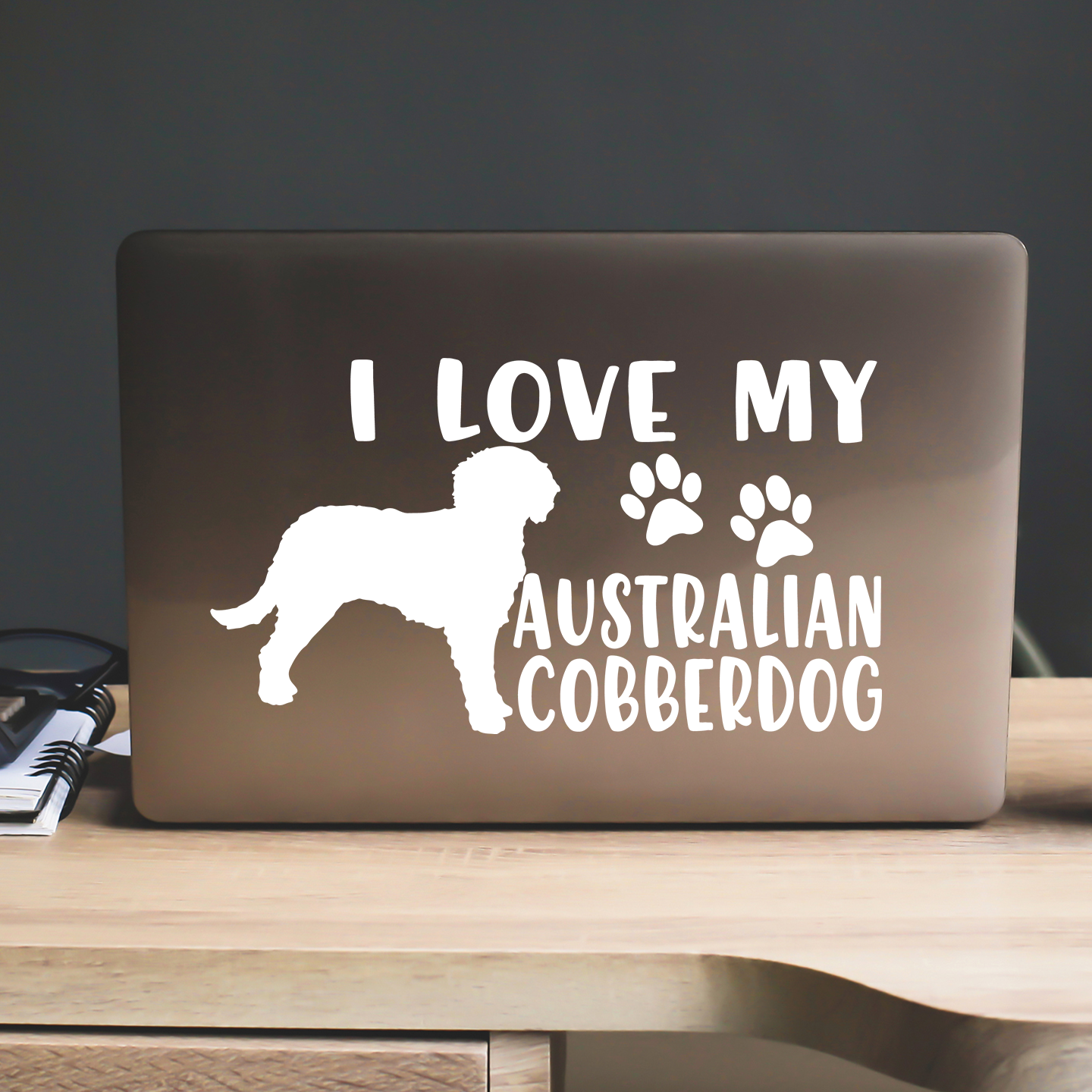 I Love Australian Cobberdogs Sticker