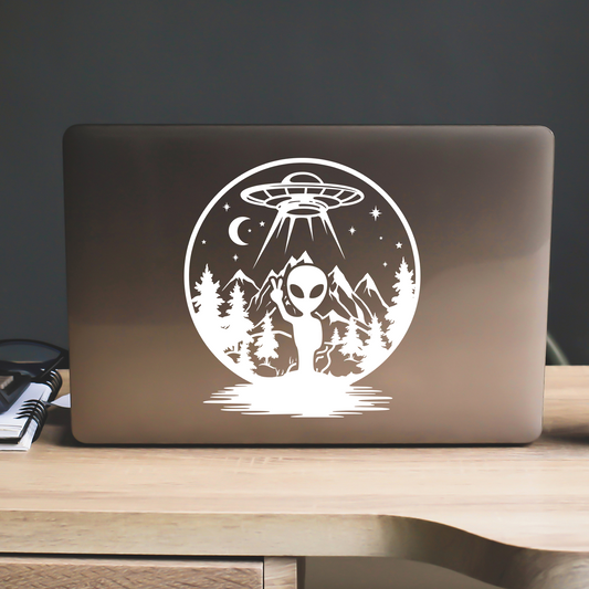 Alien Peace Sign Sticker