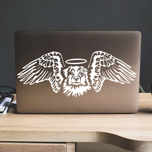 Australian Shepherd Angel Dog Sticker