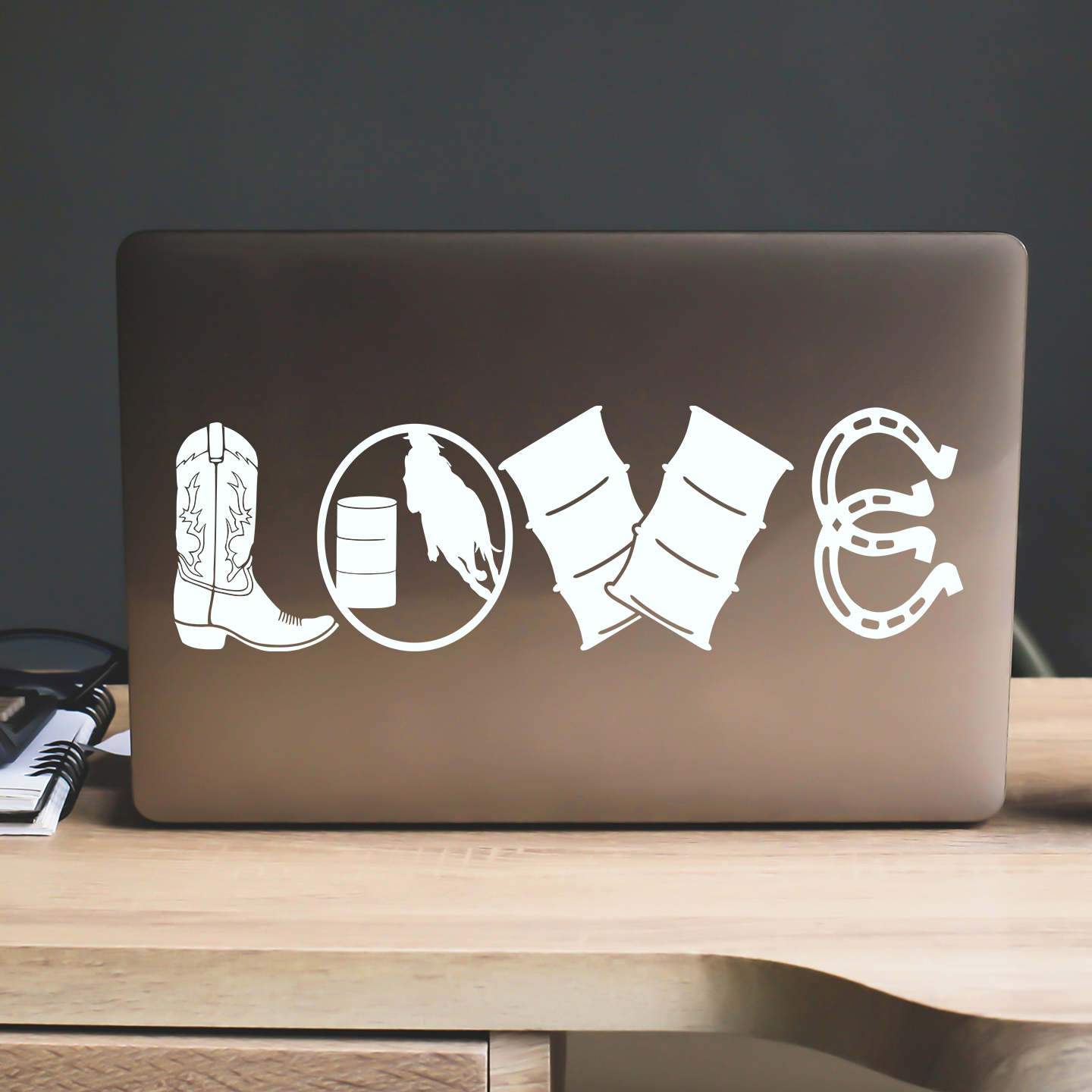 Barrel Racing Love Sticker