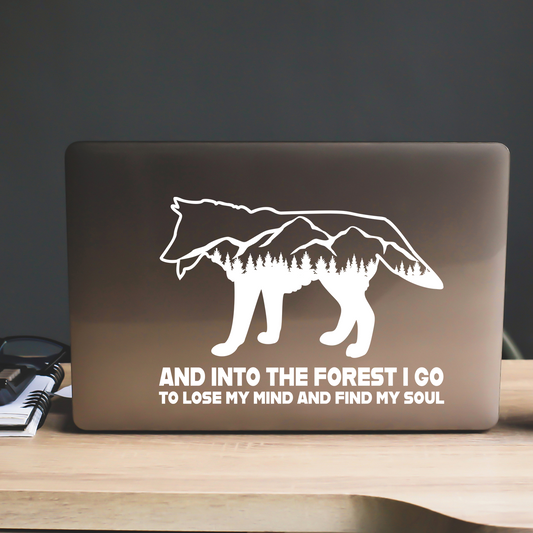 Wolf Into The Forest Sticker