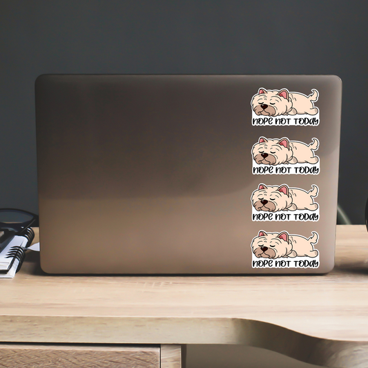 Cairn Terrier Nope Not Today Sticker