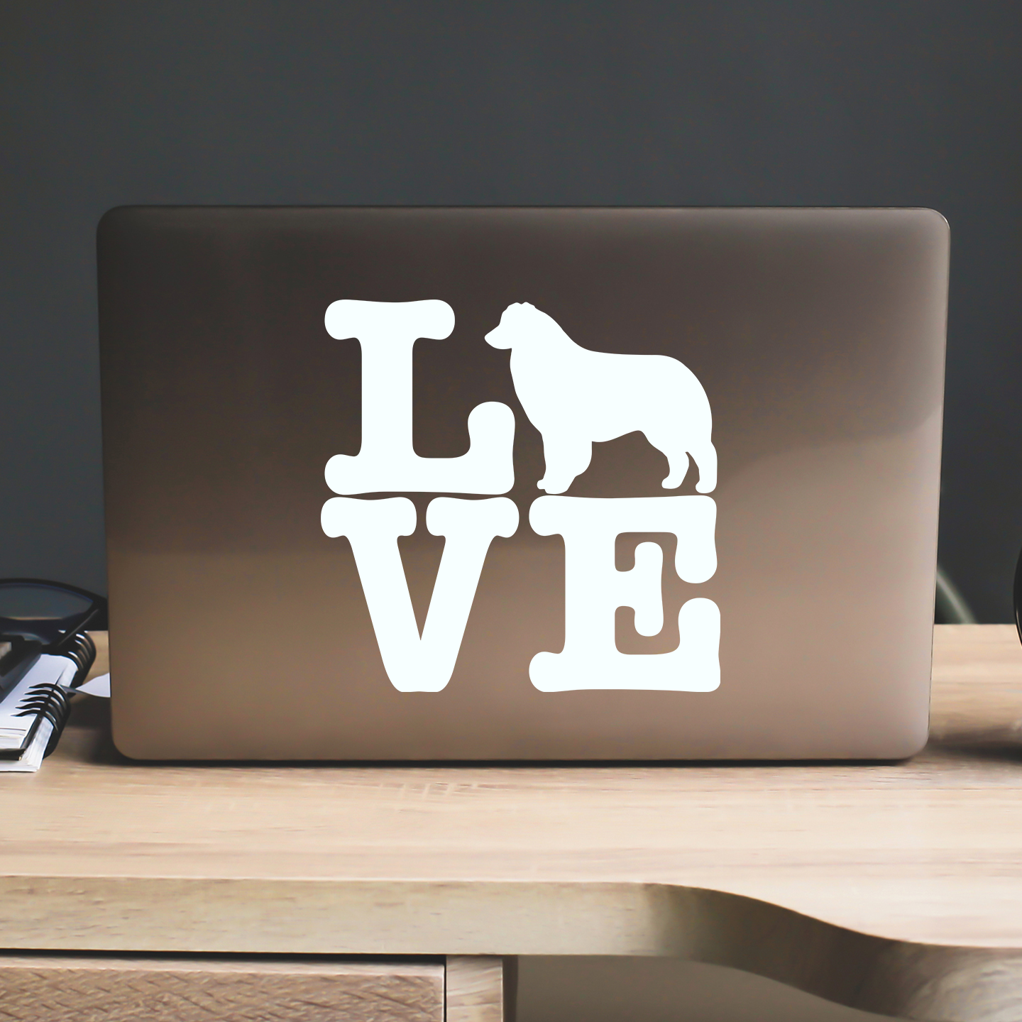 Australian Shepherd Love Sticker