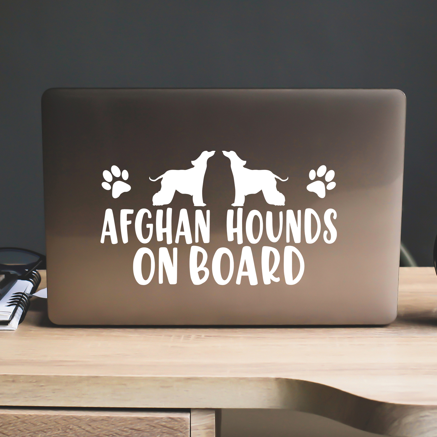 Afghan Hounds On Board Sticker