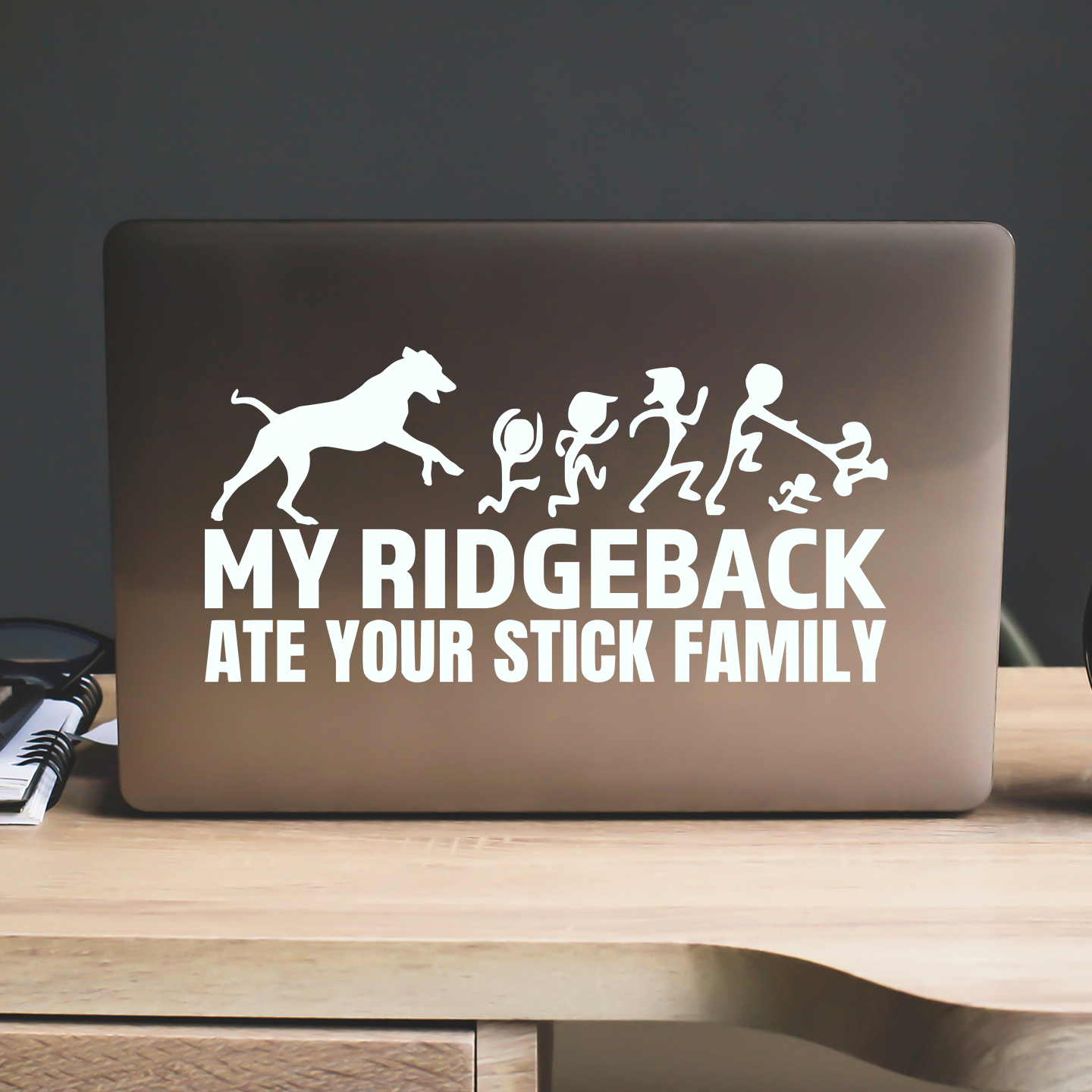 My Ridgeback Ate Your Stick Family Sticker