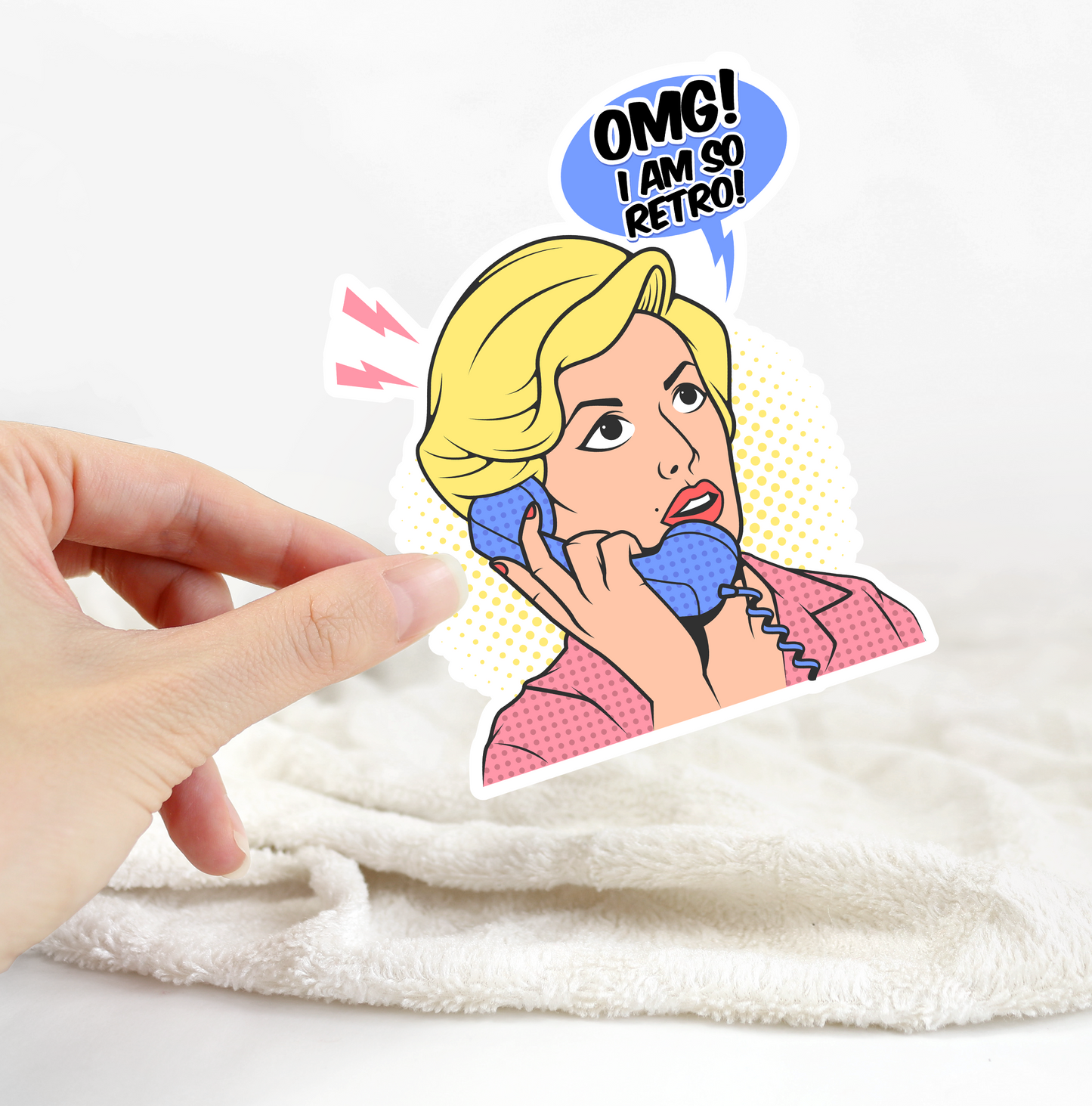 OMG I'm So Retro Sticker