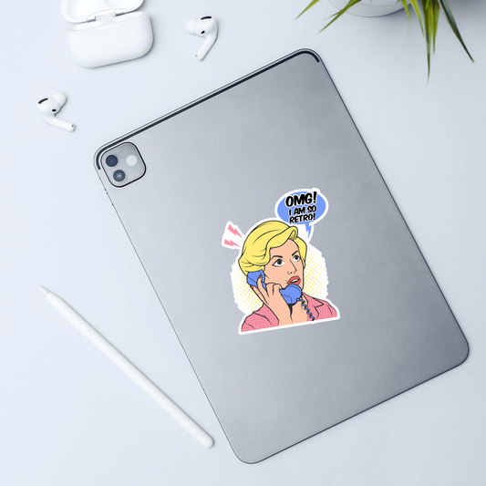 OMG I'm So Retro Sticker