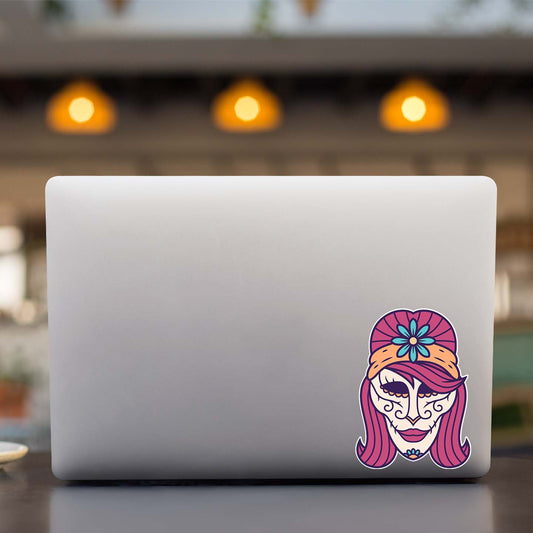 Sugar Skull Girl Sticker