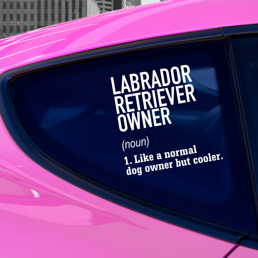 Labrador Retriever Owner Sticker