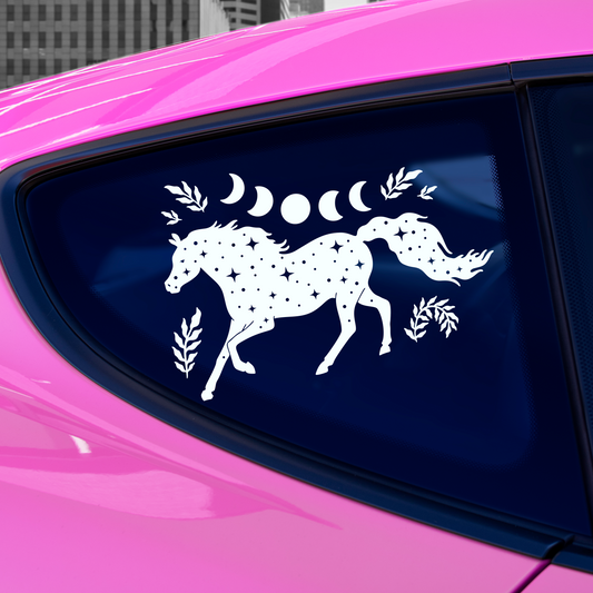 Moon Phases Horse Sticker