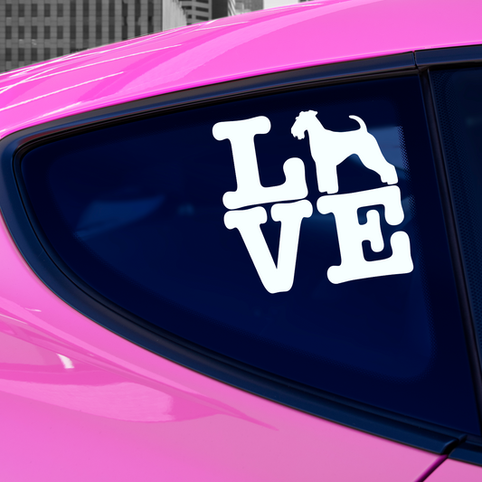 Airedale Terrier Love Sticker