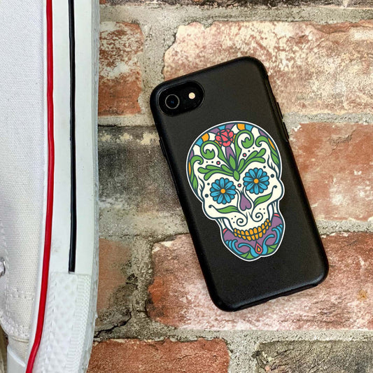 Sugar Skull Floral Sticker