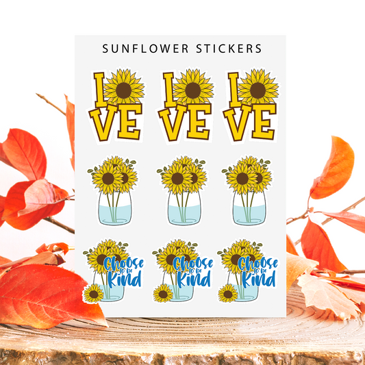 Sunflower Sticker Sheet