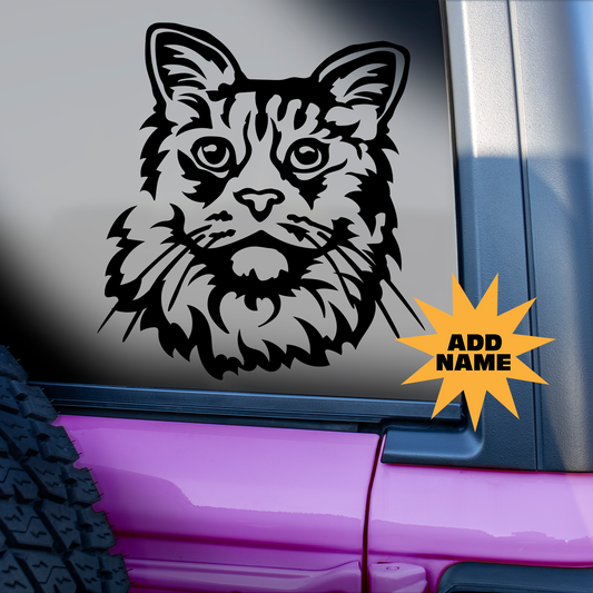 Tabby Cat Sticker
