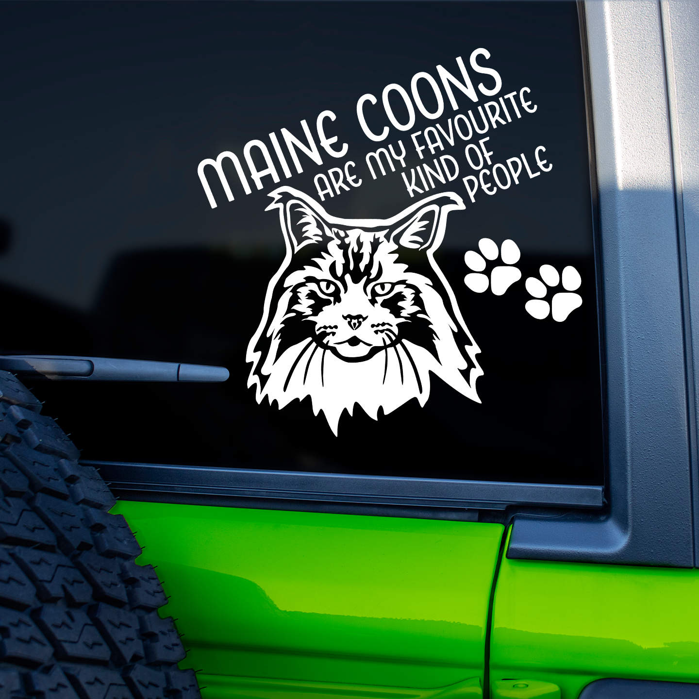 Maine Coons Are My Favourite Kind Of People Sticker