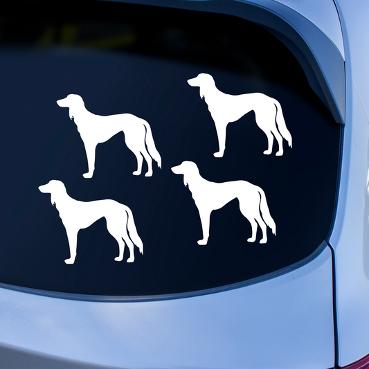 Saluki Silhouette Stickers