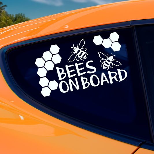 Bees On Board Sticker