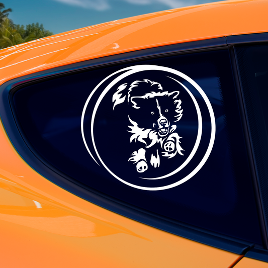 Border Collie In Agility Tunnel Sticker