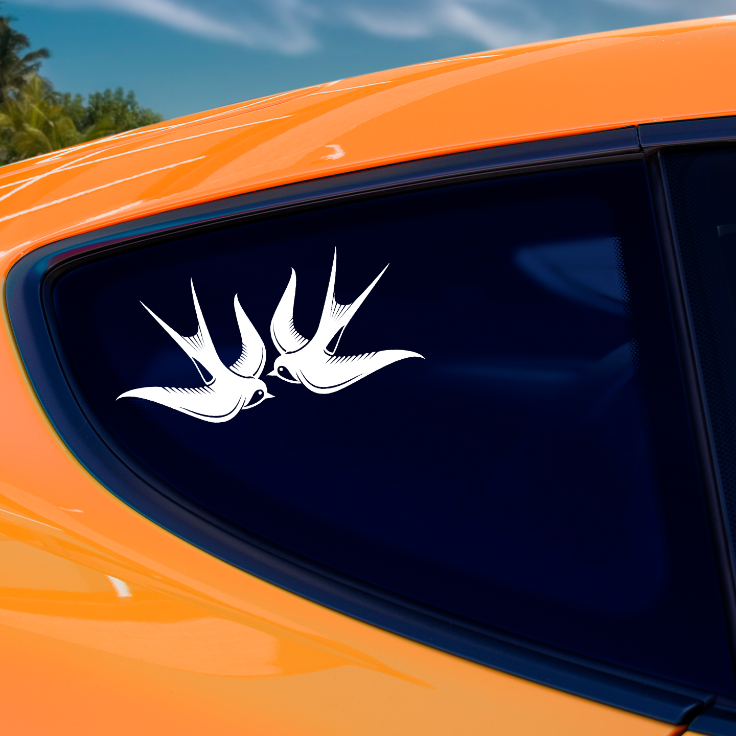 Retro Tattoo Swallow Sticker