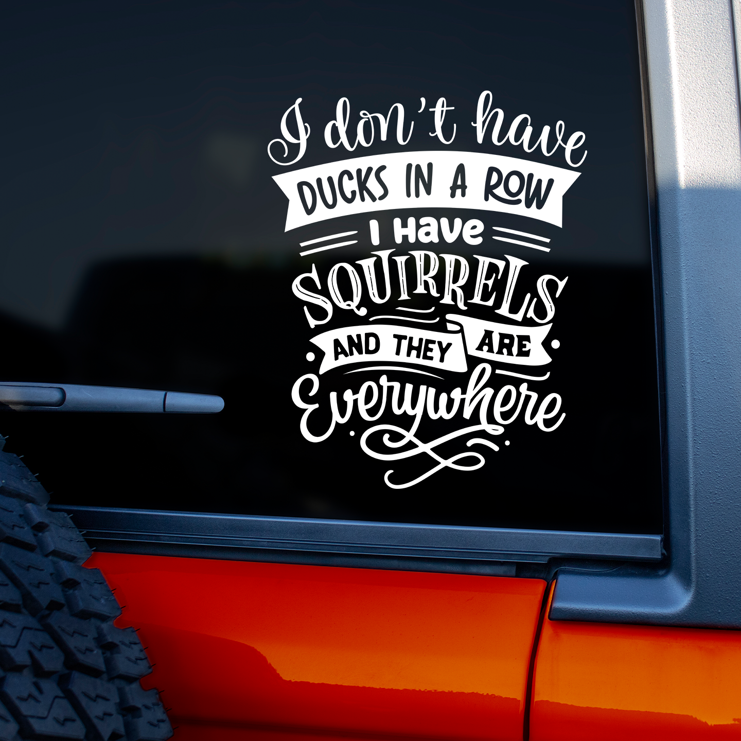 Squirrels Everywhere Sticker
