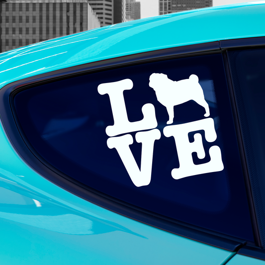 Pug Love Sticker