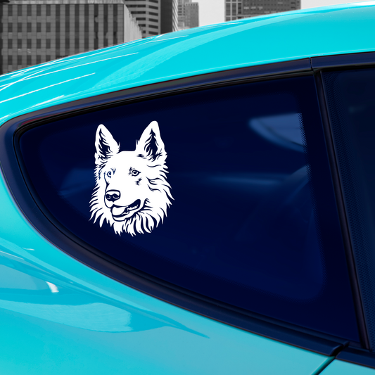 White Swiss Shepherd Sticker