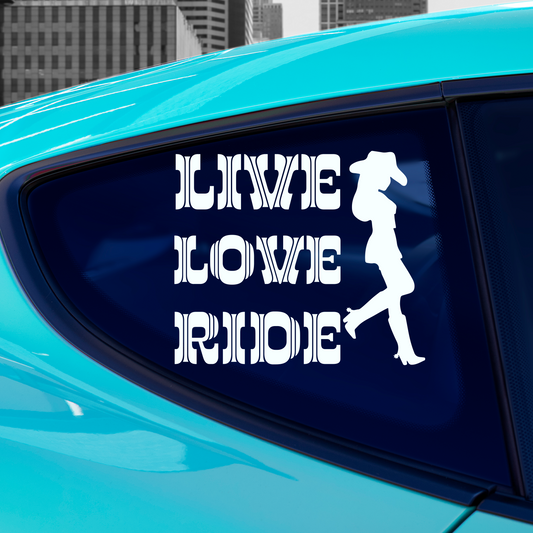 Live Love Ride Sticker