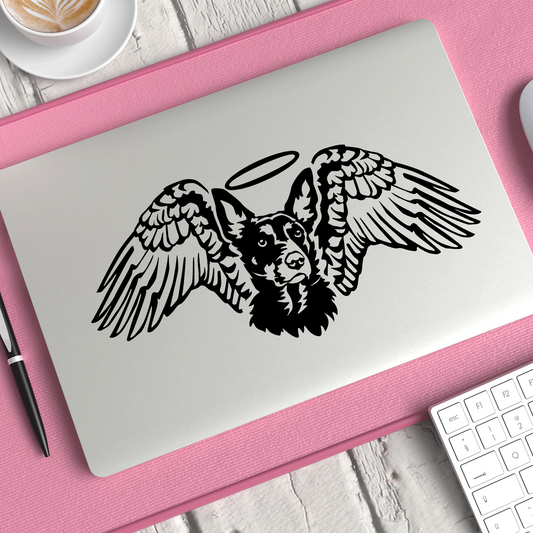 Kelpie Angel Dog Sticker