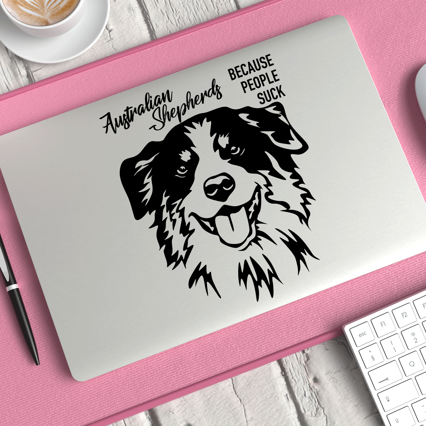 Australian Shepherds Because People Suck Sticker