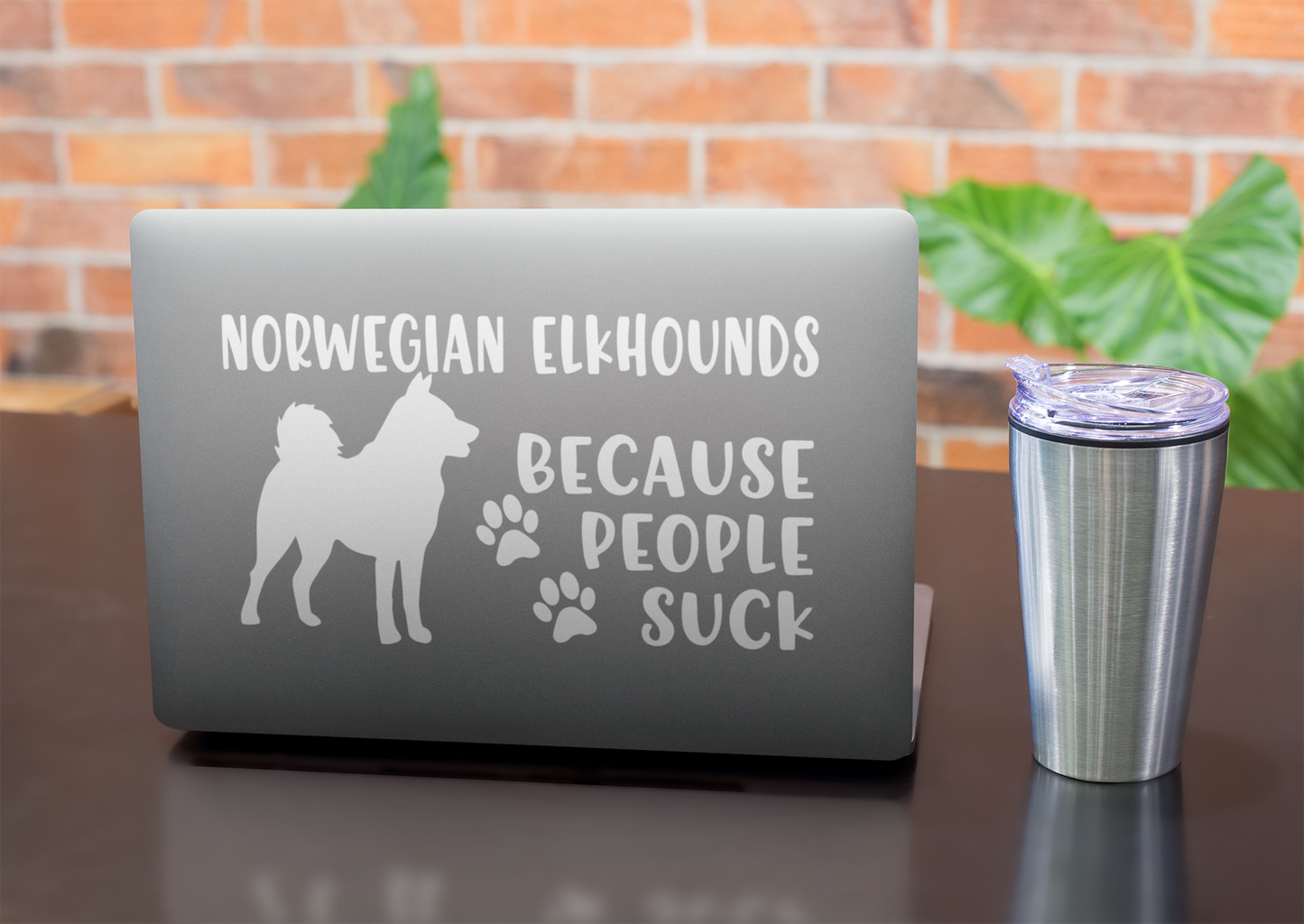 Norwegian Elkhound Dog Sticker