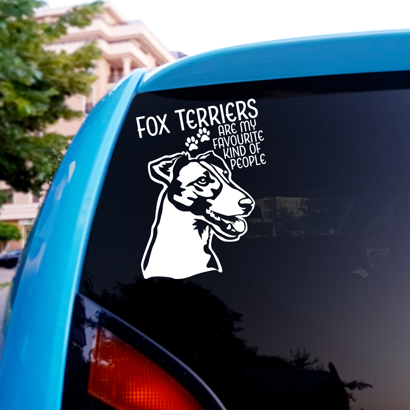 Fox Terriers Are My Favourite Kind of People Sticker