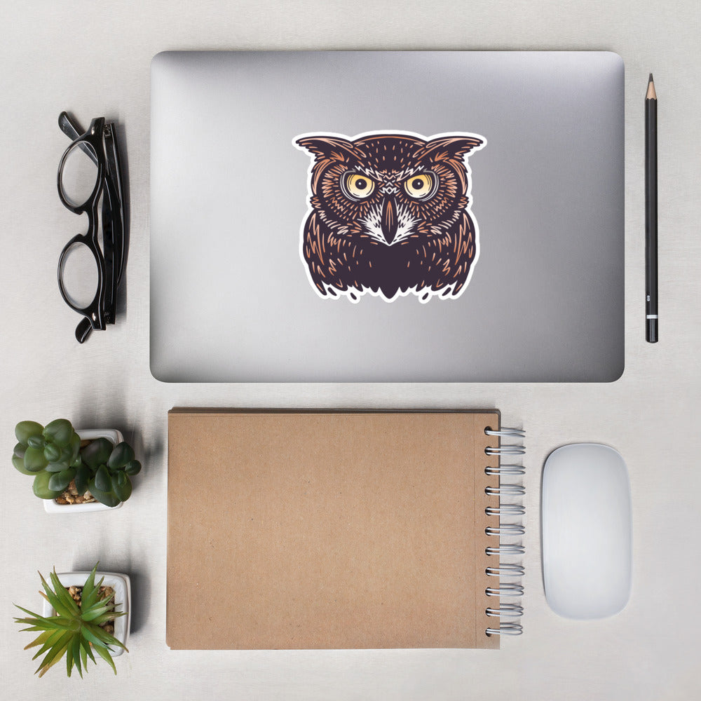 Owl Kiss Cut Sticker