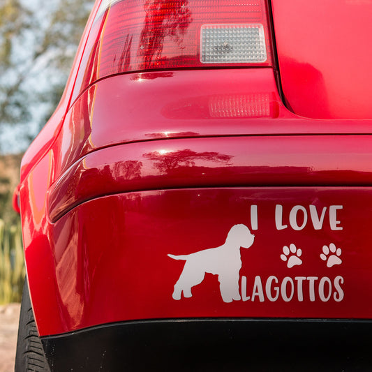 I Love Lagottos Sticker