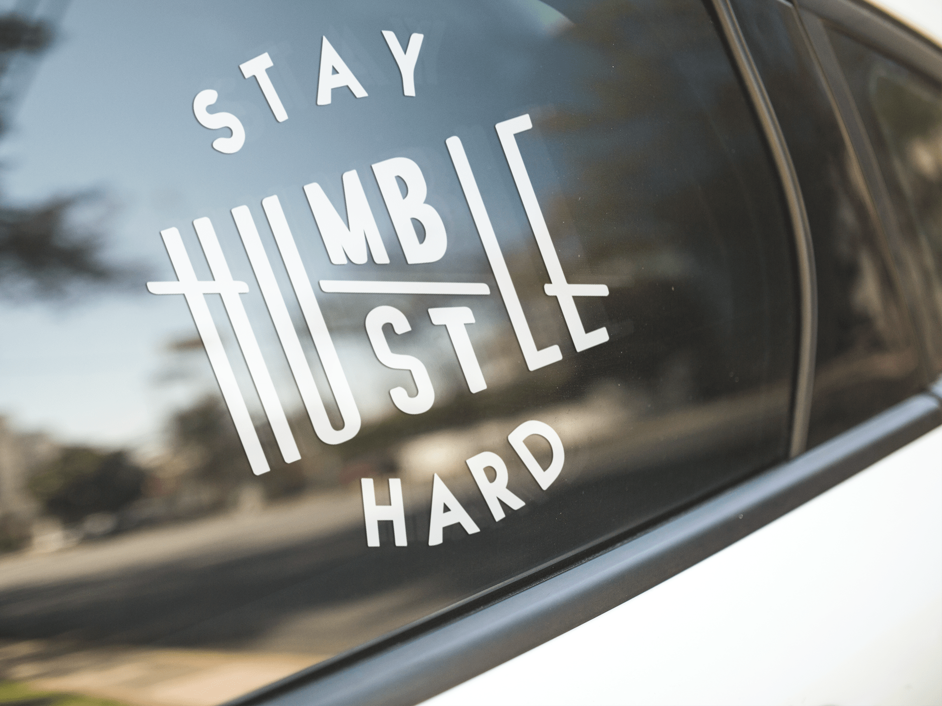 Hustle Hard' Sticker