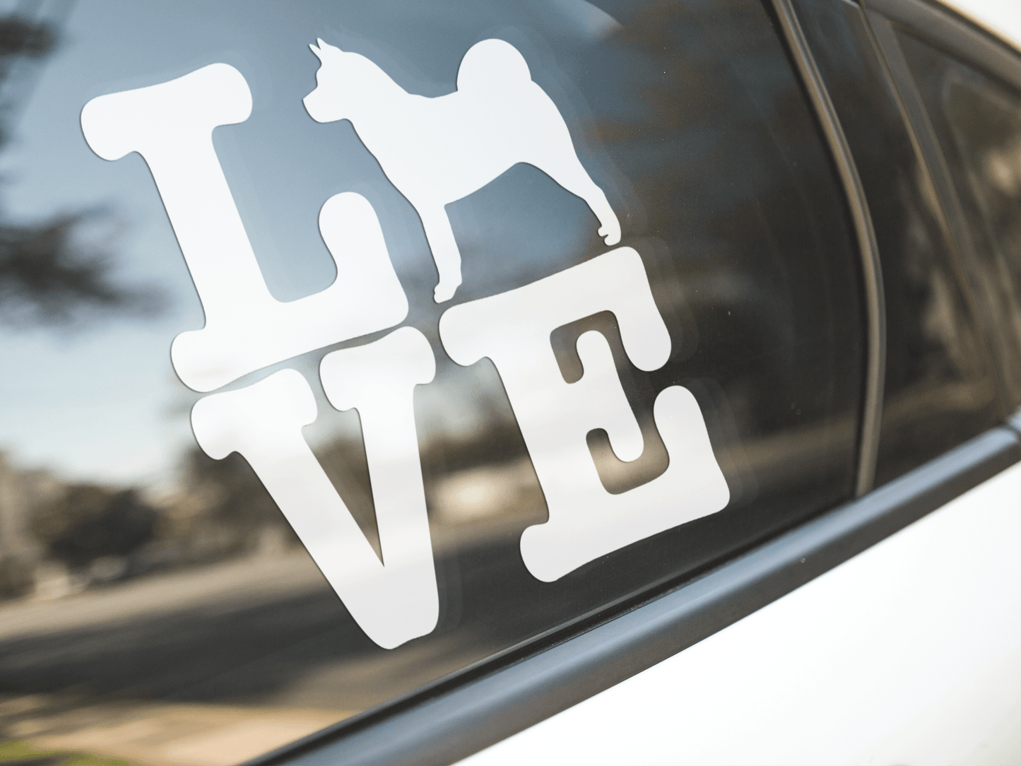 Love Akita Sticker