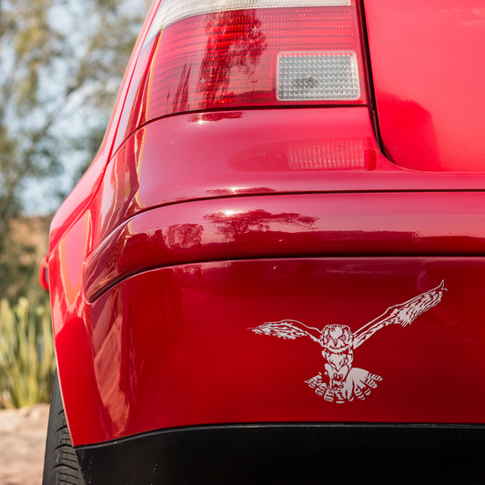 Flying Great Horned Owl Sticker