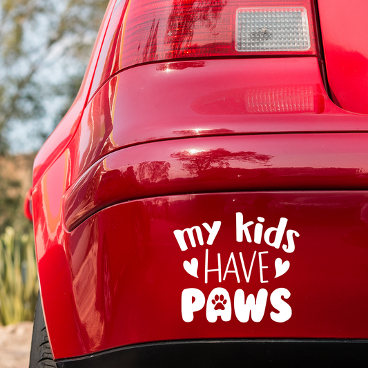 My Kids Have Paws Sticker