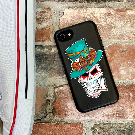 Voodoo Skull Sticker