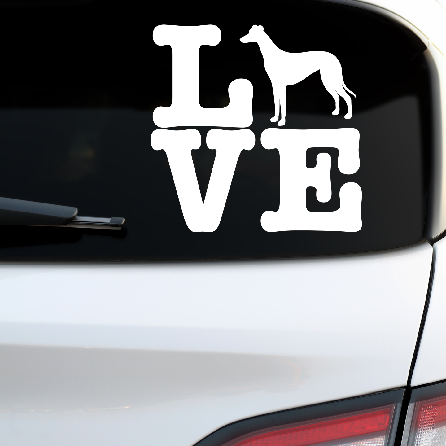 Greyhound Love Sticker