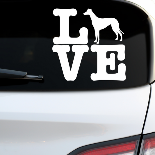 Greyhound Love Sticker