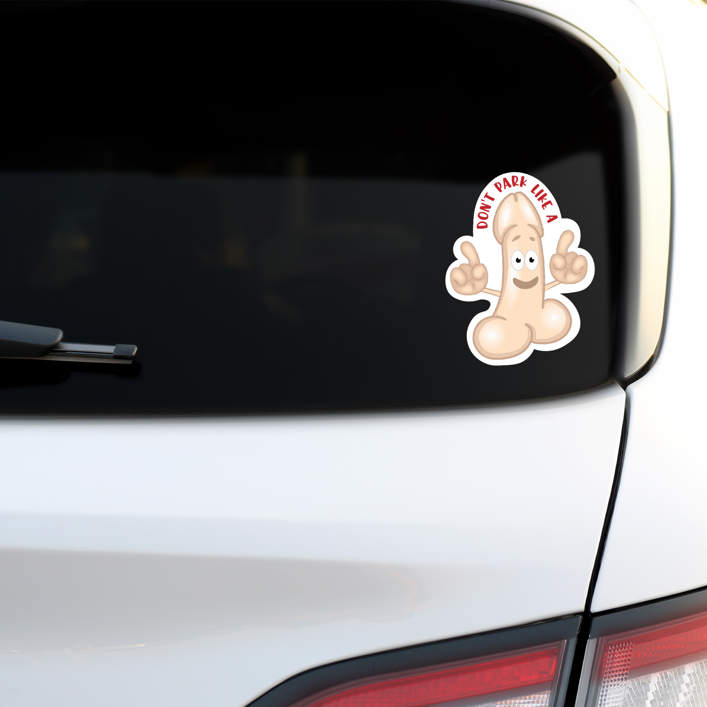 Don't Park Like A Dick Stickers