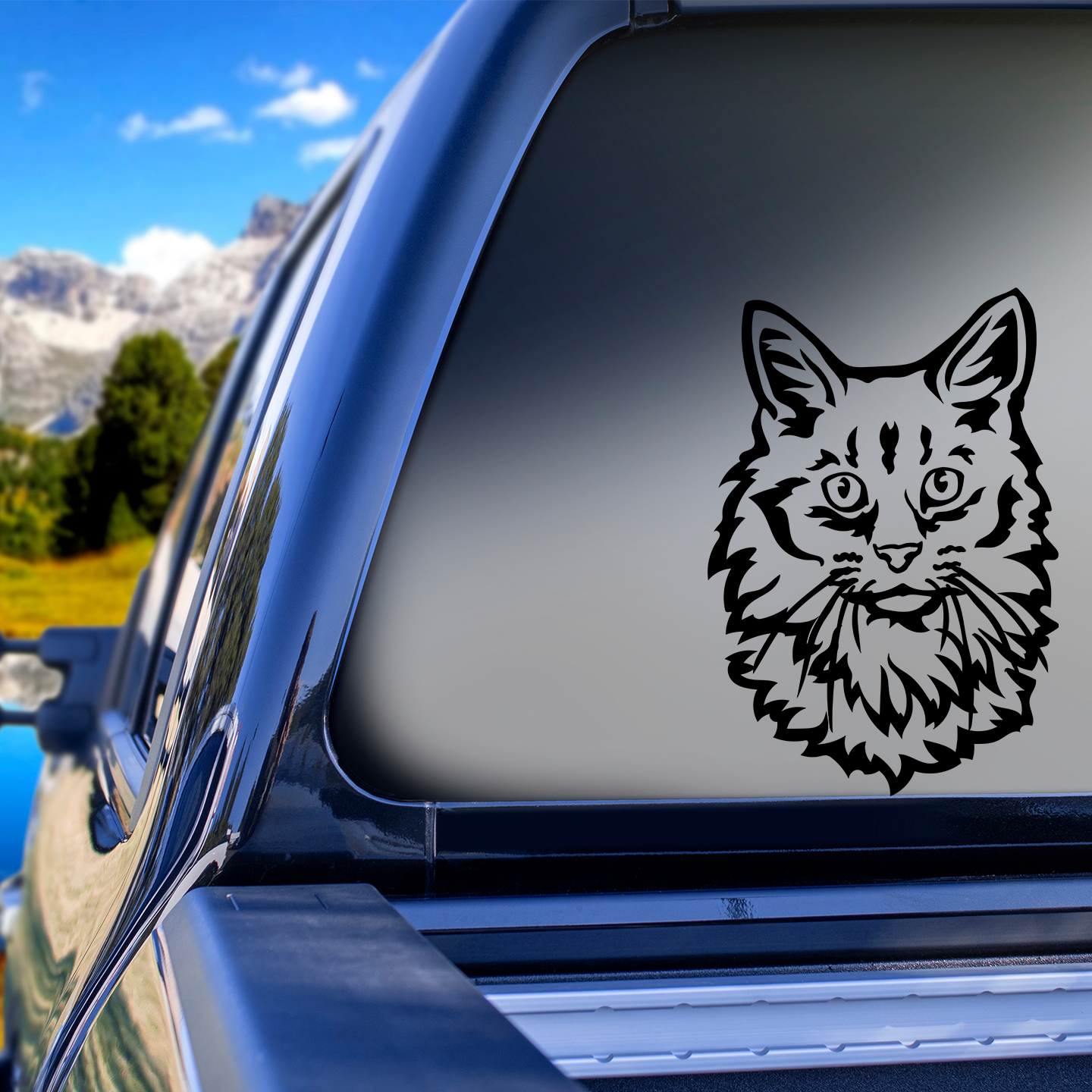 Catt Sticker Tabby Cat Stickers | Cat Stickers For Cars Australia – Pet Stickers ...