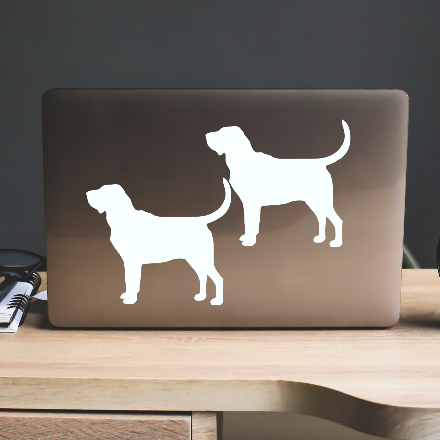 Bloodhound Silhouette Stickers