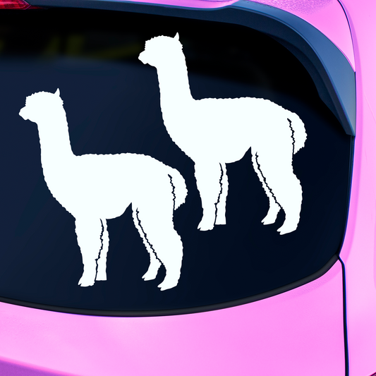 Alpaca Silhouette Stickers