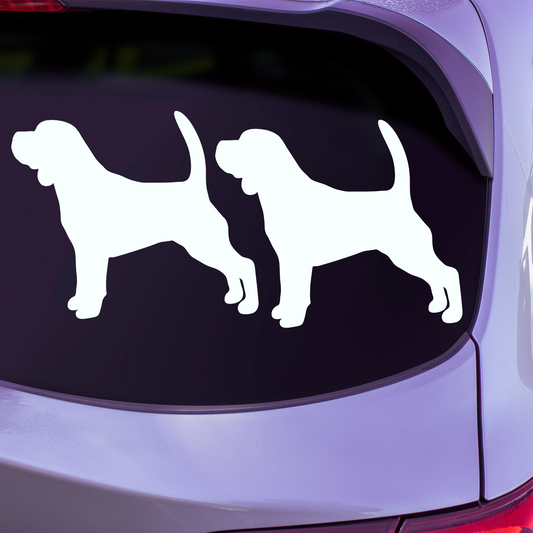 Beagle Silhouette Stickers