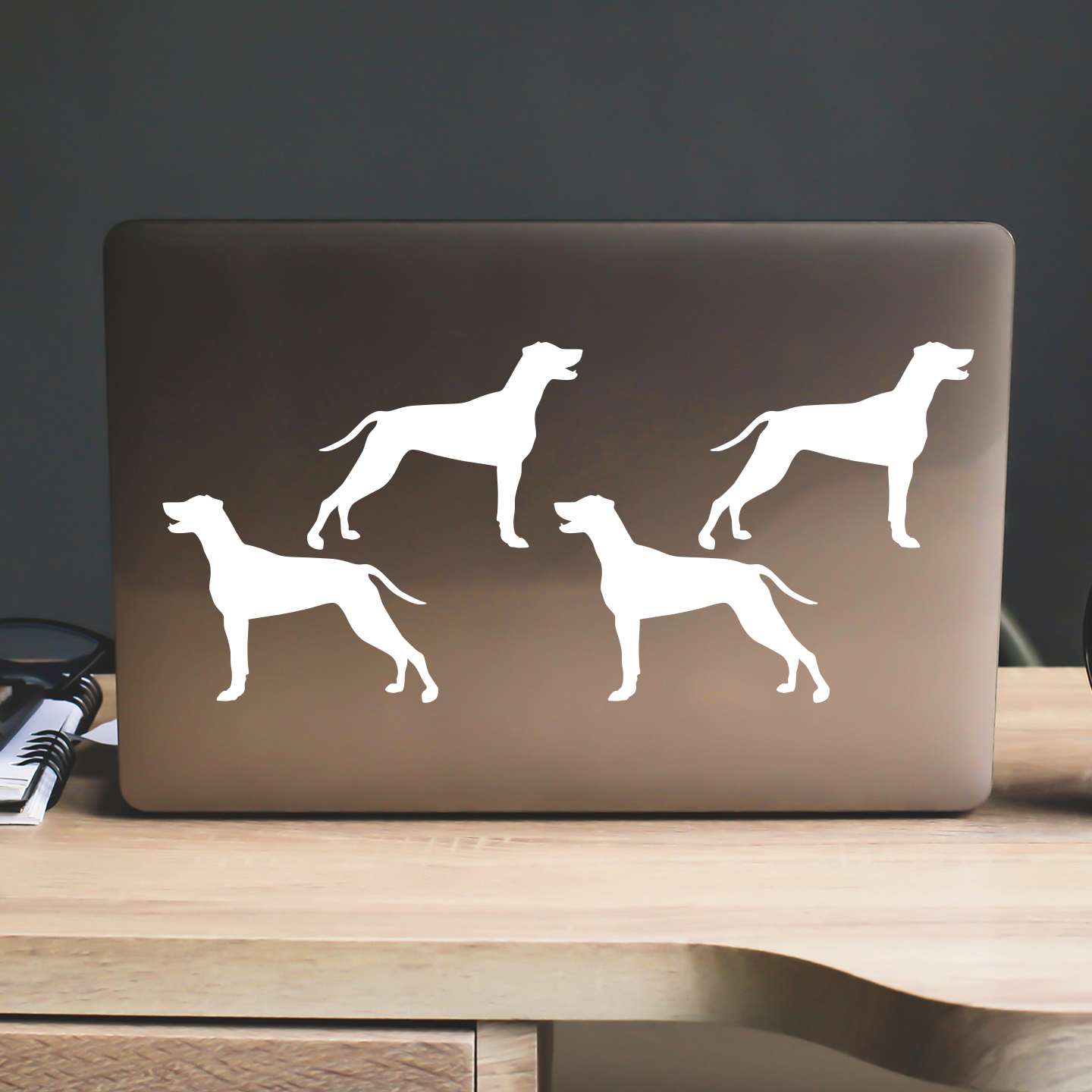 Weimaraner Silhouette Stickers