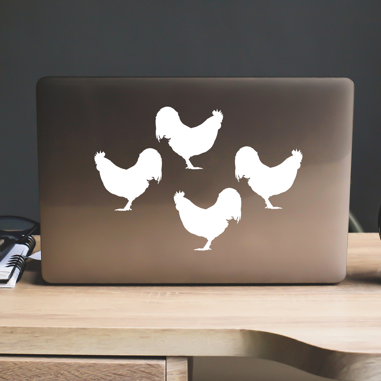 Australorp Chicken Silhouette Stickers